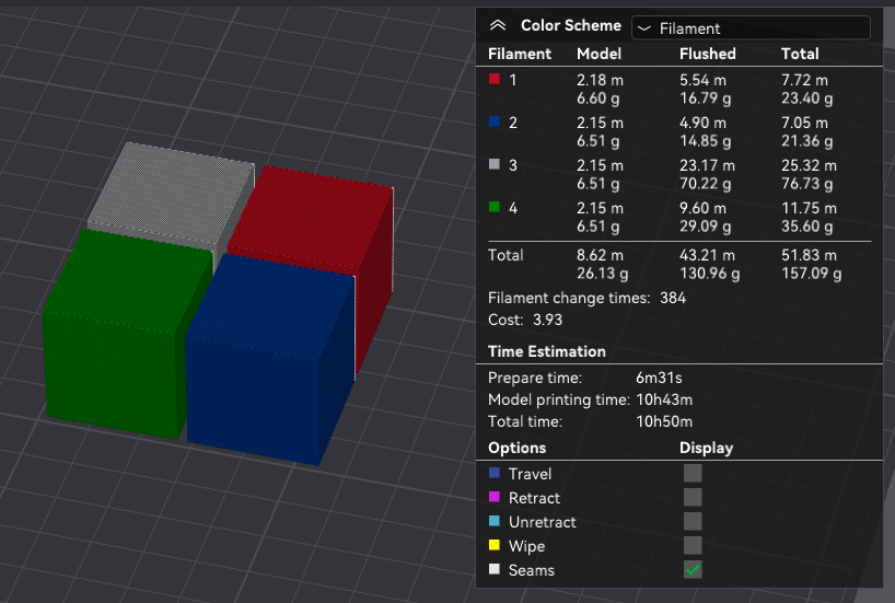 4 Cubes By Layer